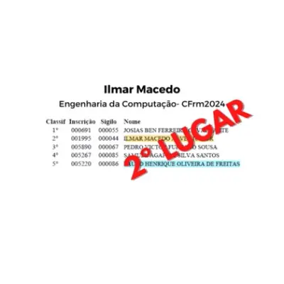 Print de depoimento de aluno